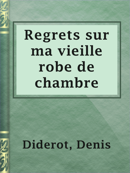 Imagen de portada para Regrets sur ma vieille robe de chambre